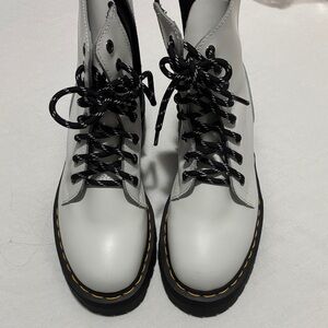 Dr Marten JADON - Stylish White Lace-Up Women's Boots- platform